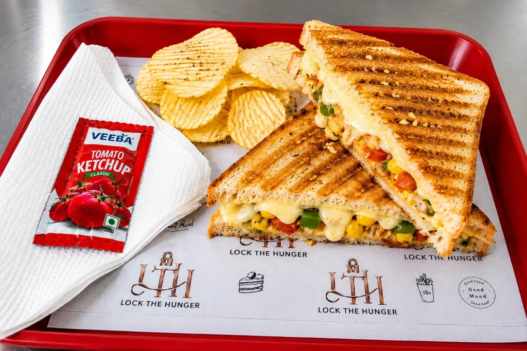 cheese grill sandwich lock the hunger