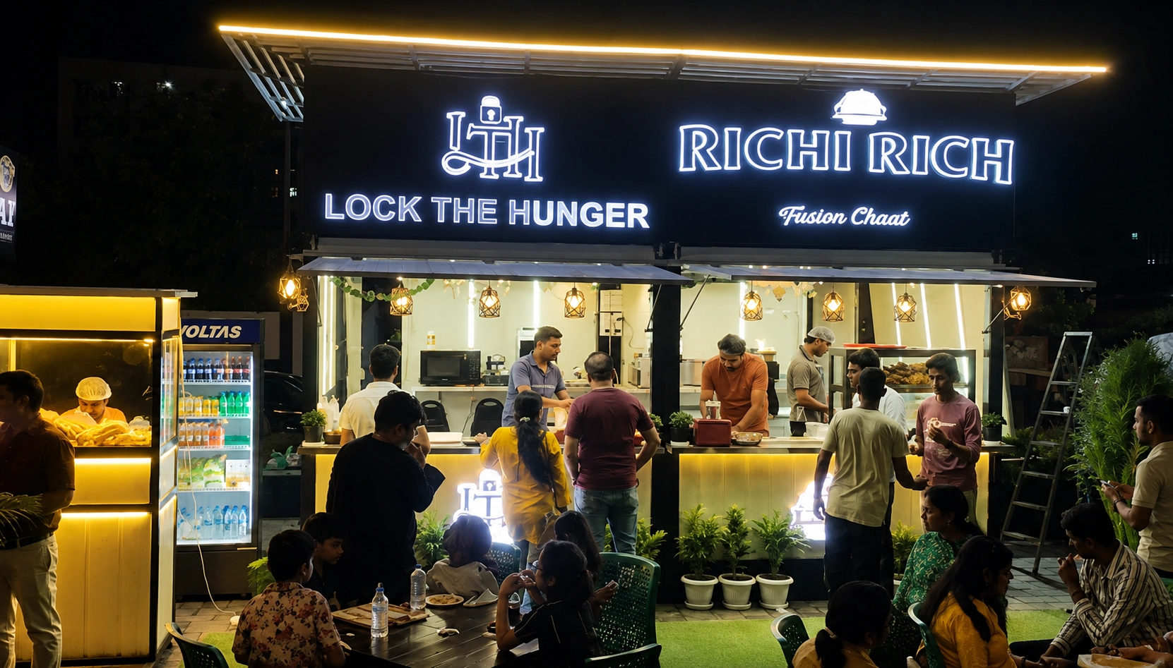 lock the hunger restaurant exterior jaipur