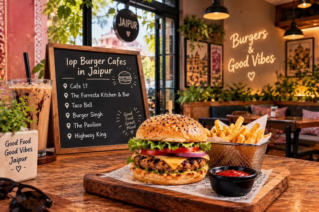 Best burger cafe in Jaipur with delicious burgers